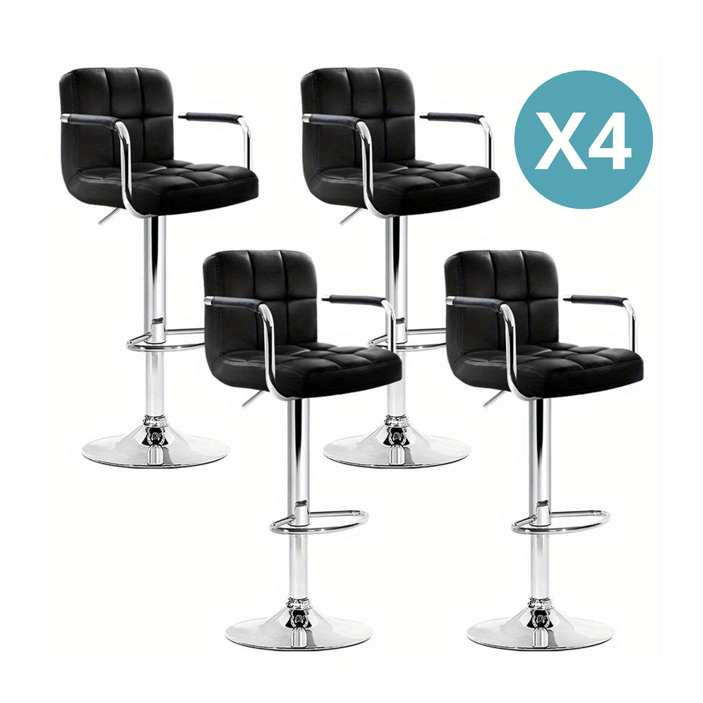 PACK X4 SILLA DE BAR MILAN
