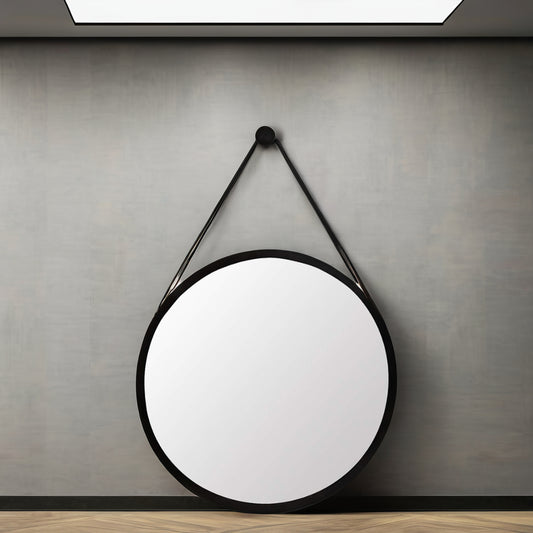 ESPEJO NEGRO BELT COLGANTE 60CM