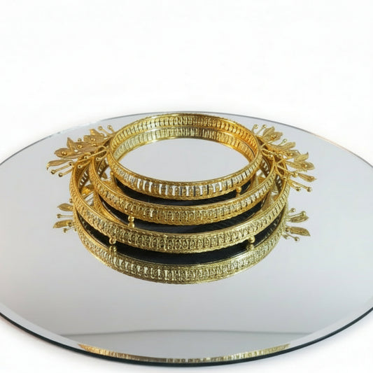 SET BANDEJA REDONDA CON ESPEJO VITTORIA