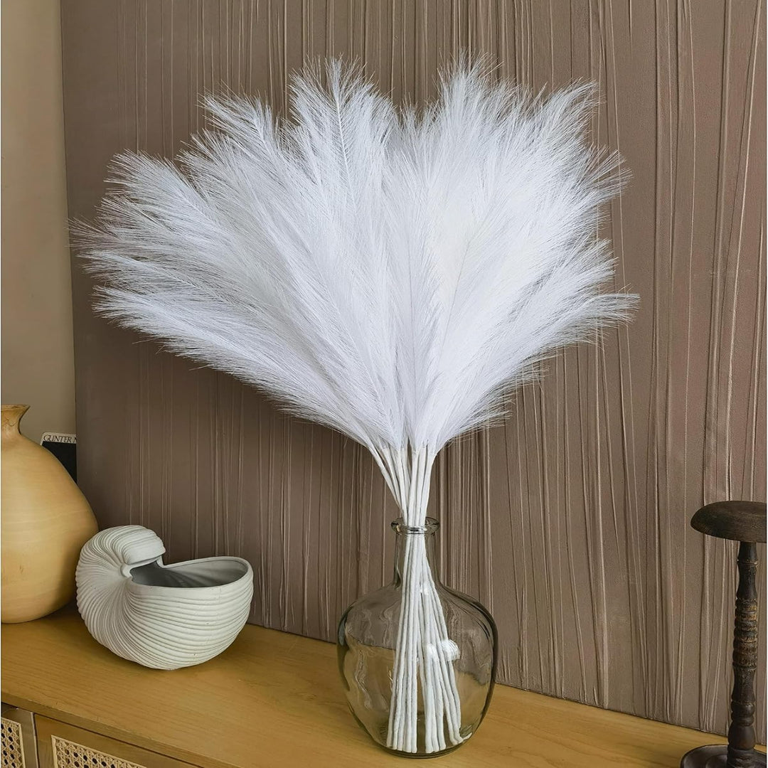 RAMILLETE DE PAMPAS ARTIFICIALES O COLA DE ZORRO BLANCAS