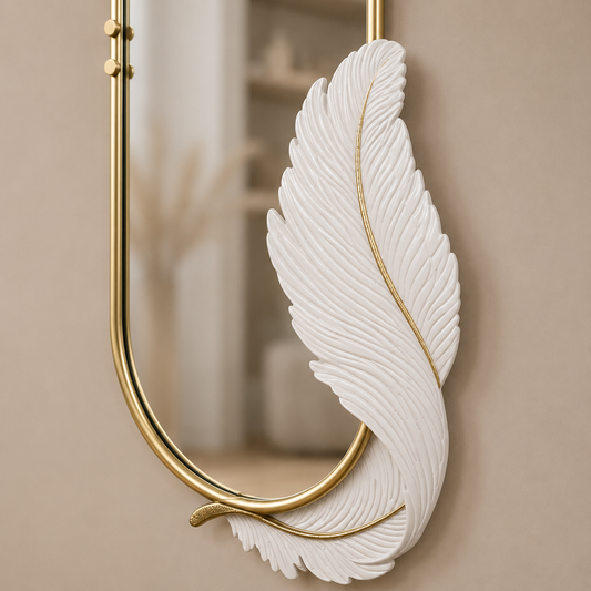Espejo Metálico Pluma 117x60cm