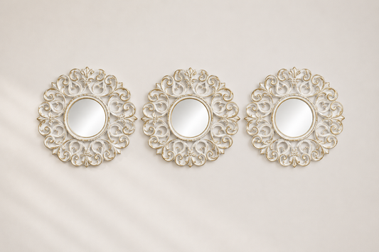 Set decorativo flor turquesa