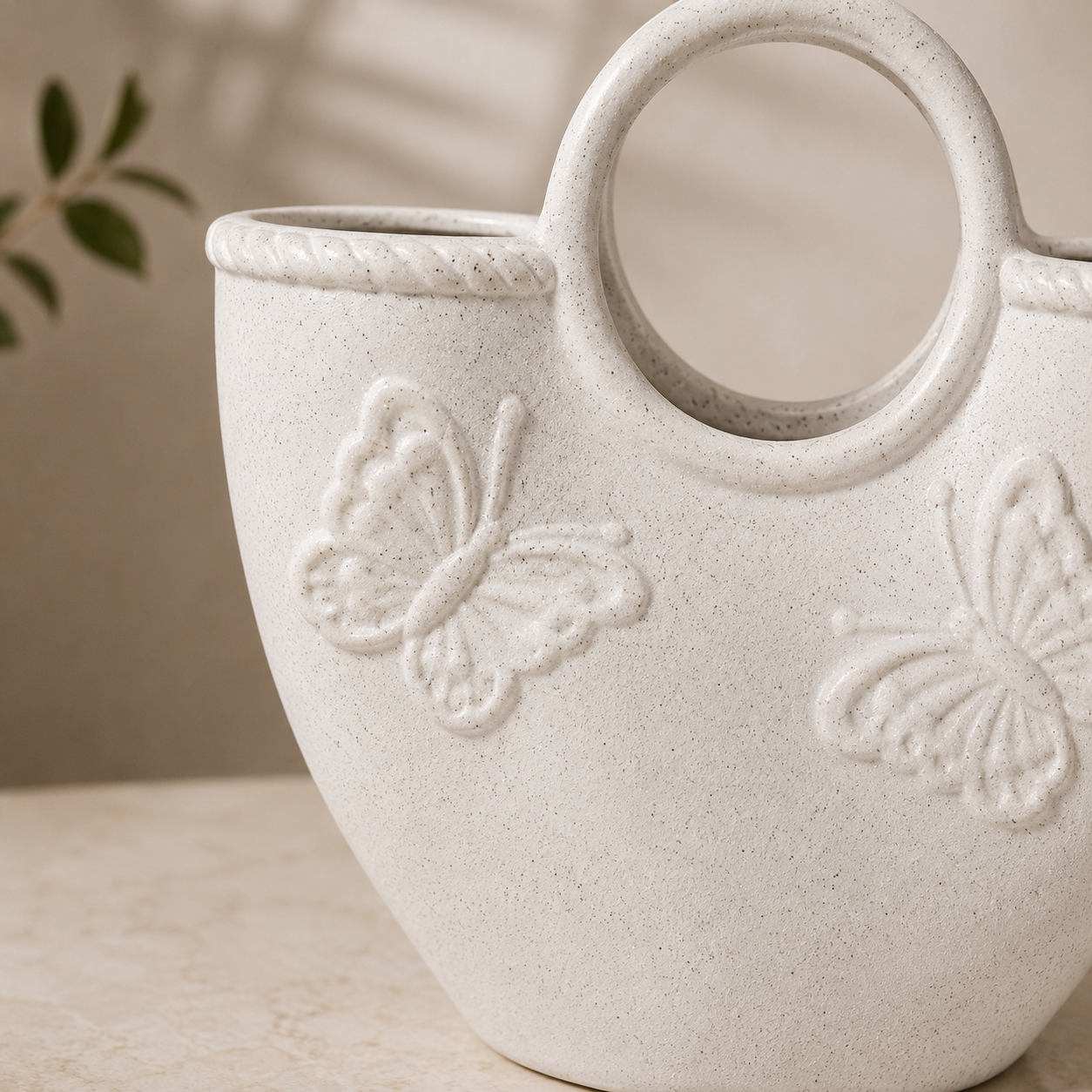 Florero Bolso Butterfly