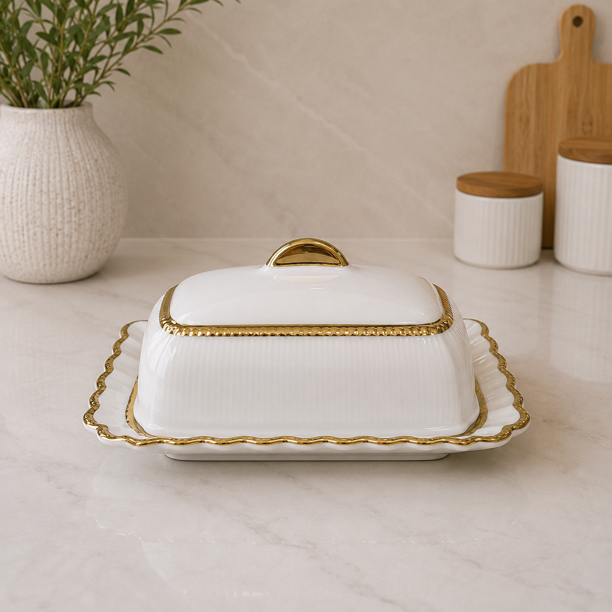 Mantequillera Ceramica Elegance