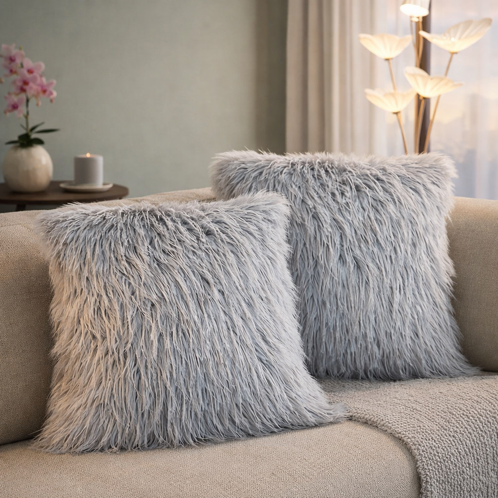 Cojin shaggy 43cmx43cm