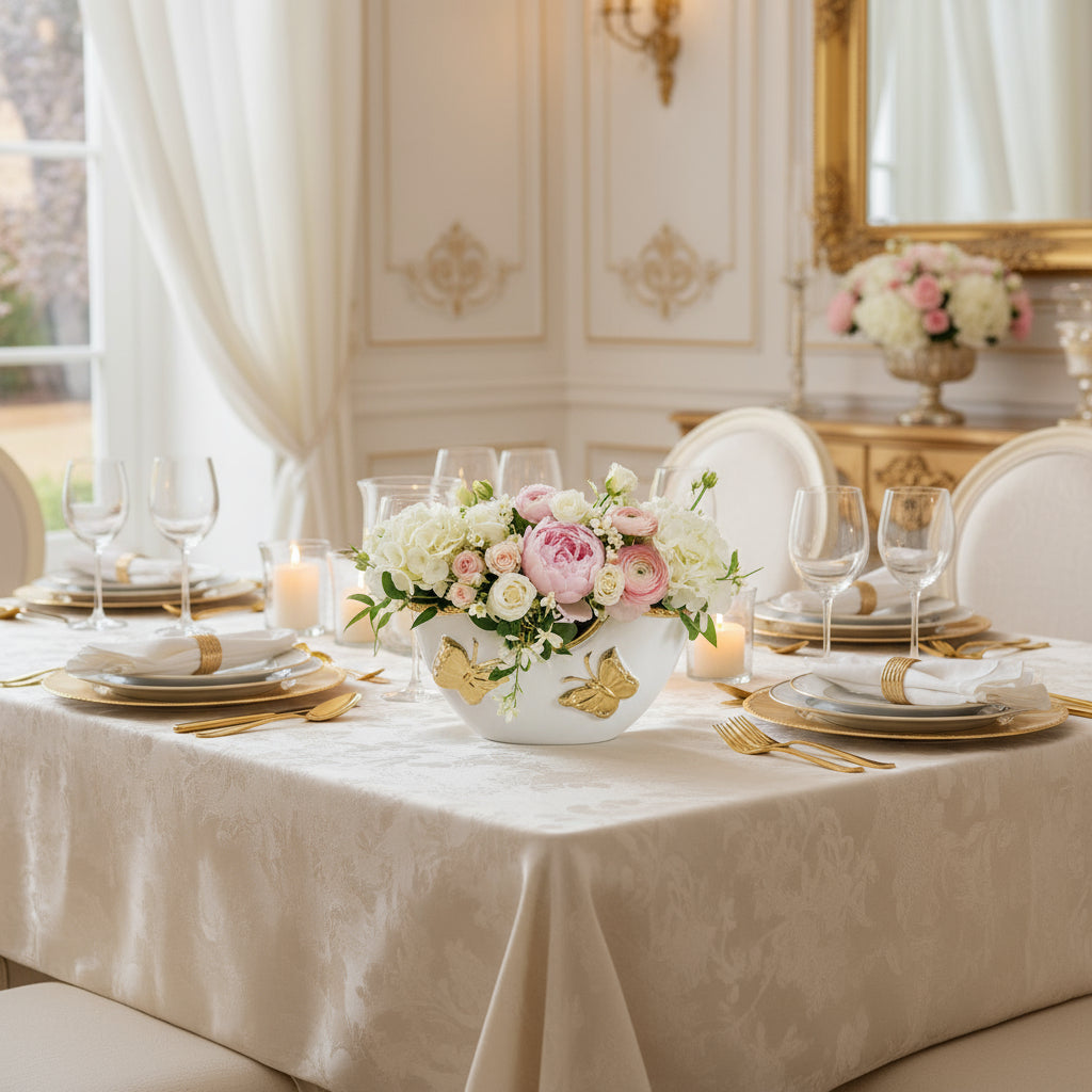 BOLSO FLORERO AURORA BLANCA