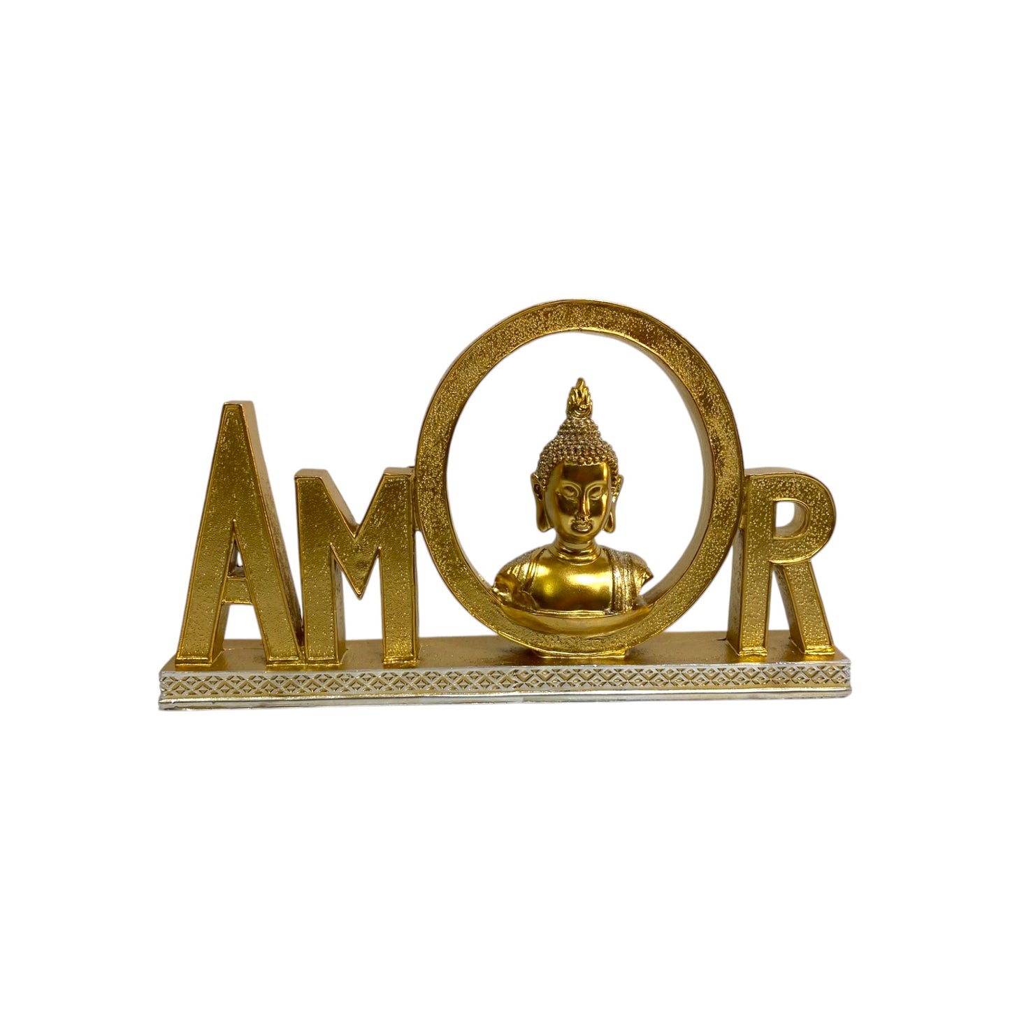 ADORNO DE MESA BUDA Y AMOR