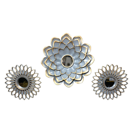 Set de Espejos Flora Gris