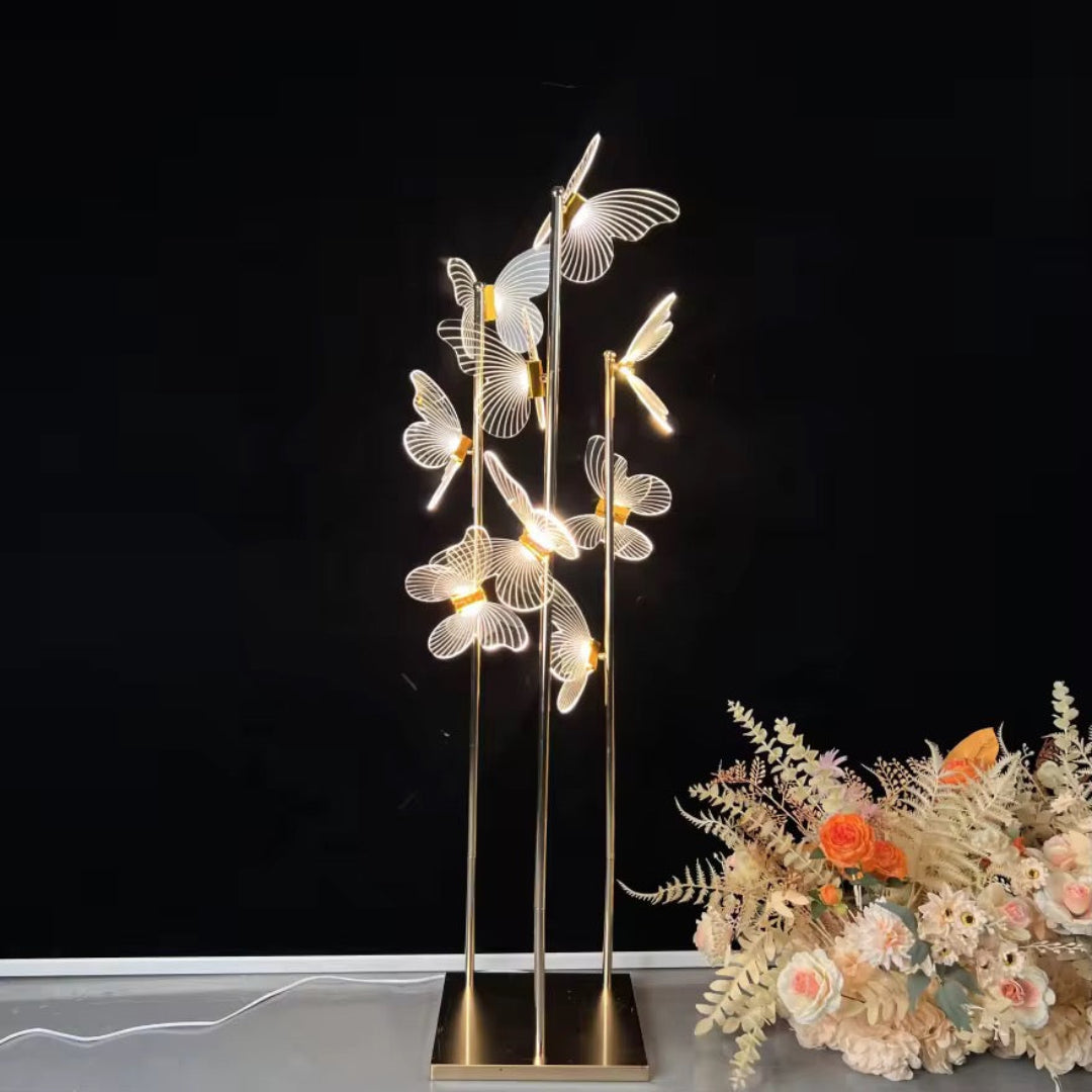 LÀMPARA DE PIE LED SKADI MARIPOSAS