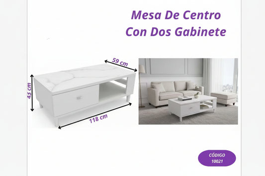 Mesa De Centro Minimalist Marble 118