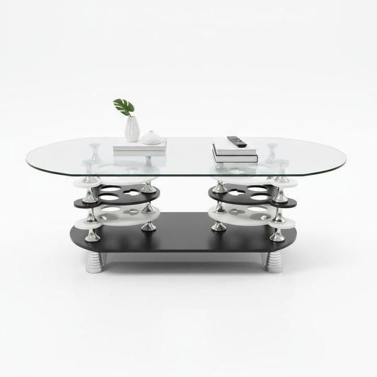 MESA DE CENTRO GLASS MODERN LAYERS