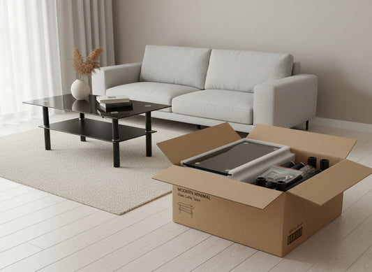 MESA DE CENTRO GLASS BLACK CLASSIC