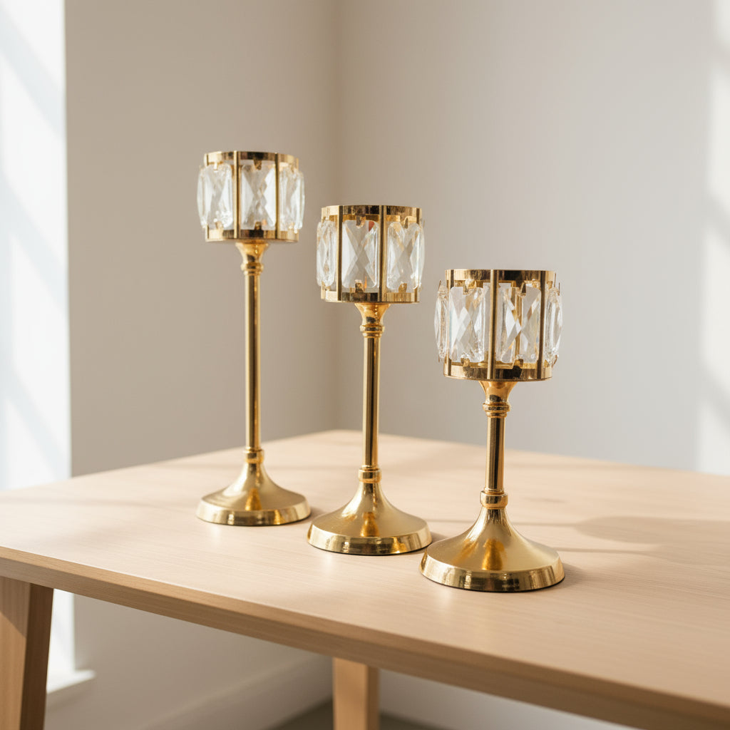 SET DE CANDELABROS PRISMA