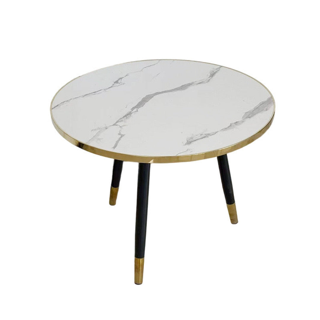 SET MESA GOLDEN CIRCULAR BLANCO