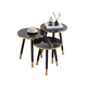 SET MESA GOLDEN CIRCULAR NEGRO