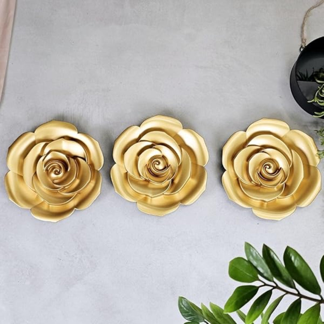 SET 3 ROSAS DECORATIVAS