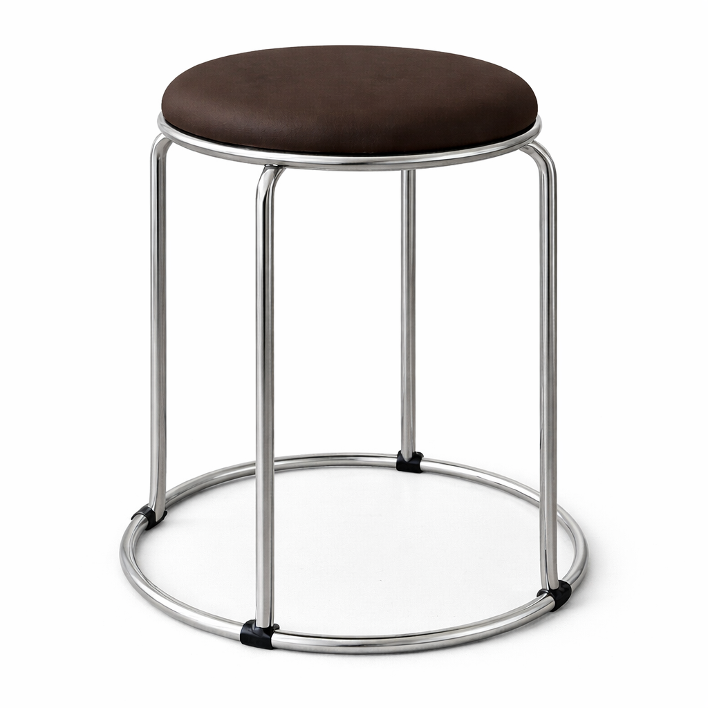Taburete Cromo Nordic Brown