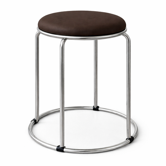 Taburete Cromo Nordic Brown