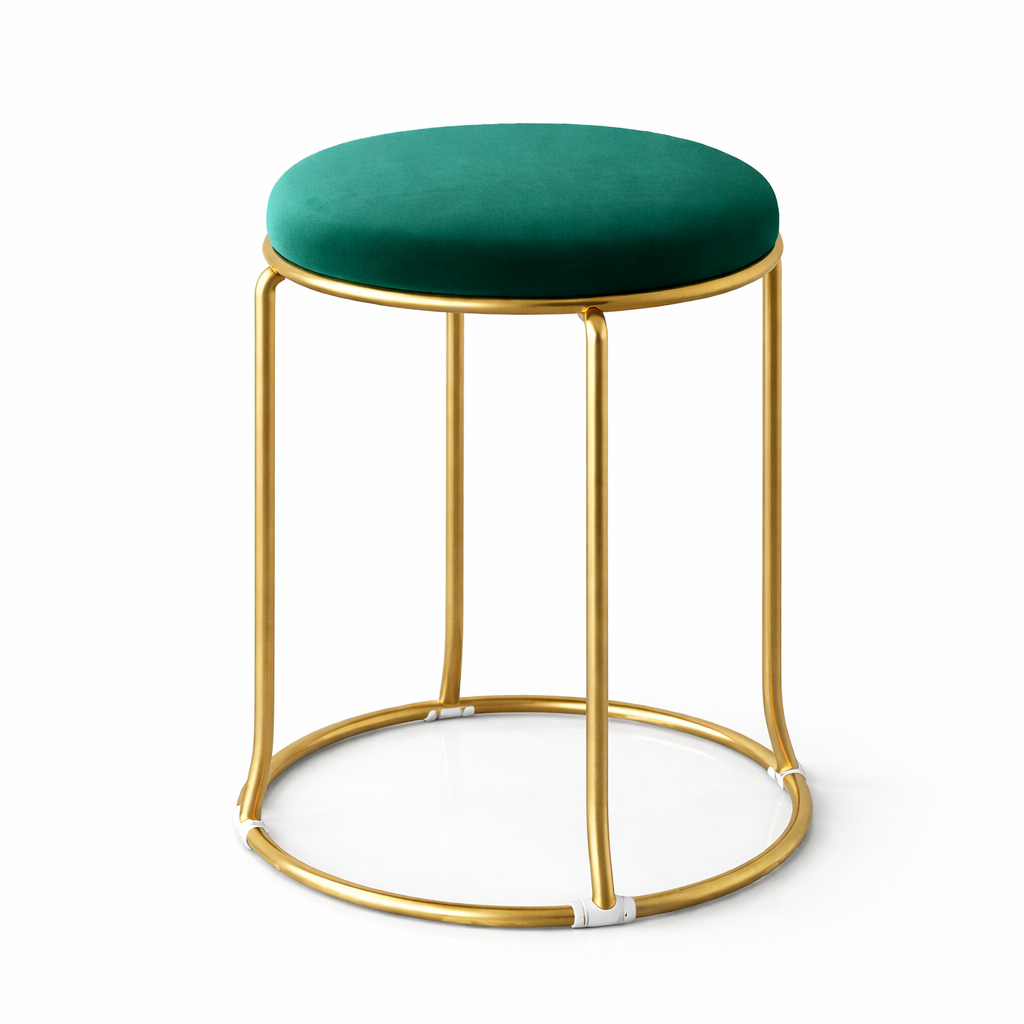 Taburete Gold Velvet Emerald