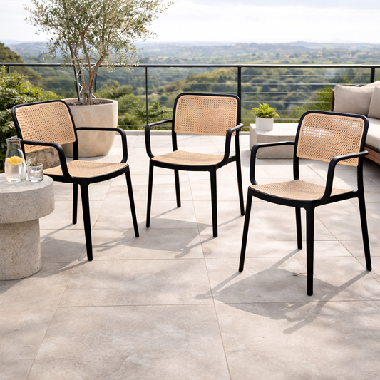 Silla Nórdica Rattan Black