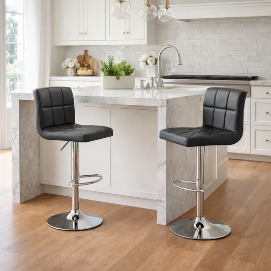 TABURETE BAR MODERN WHITE