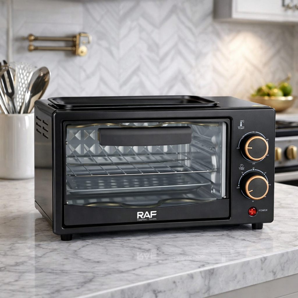 Horno Eléctrico Raf Compacto Negro – Diseño Moderno Multifunción