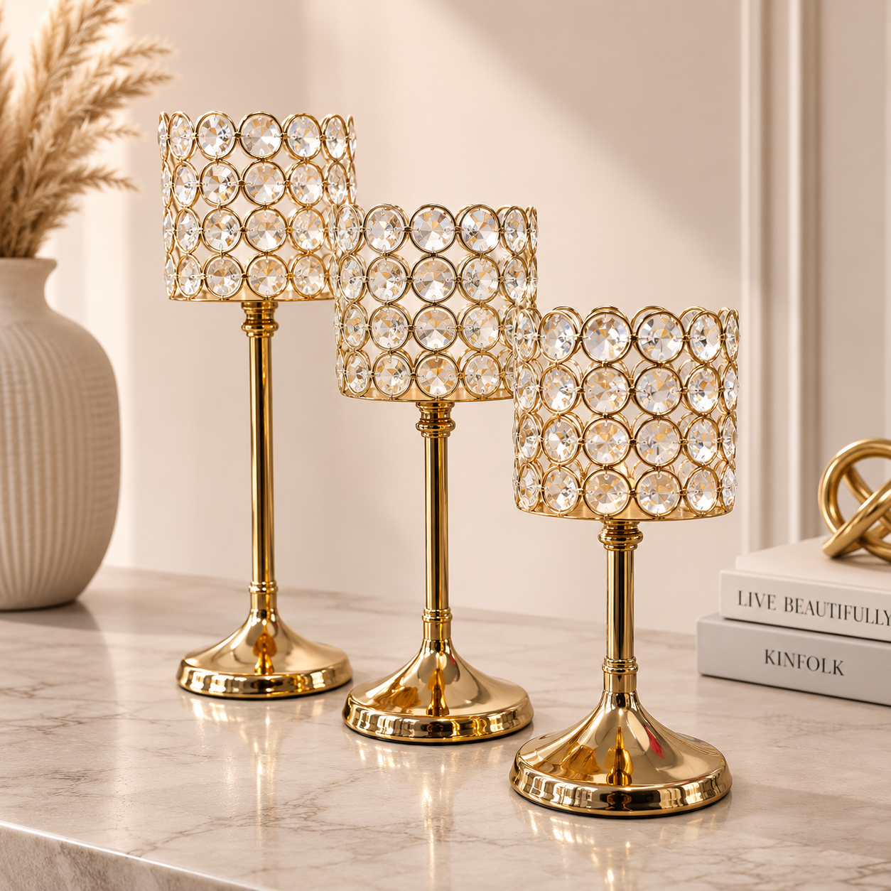Set  3 Candelabros  Lui