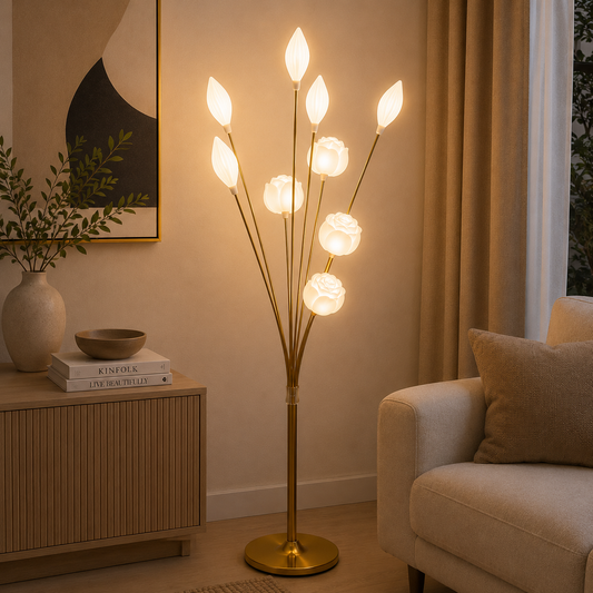 Lampara Led Rosas y Capullos