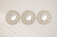 Set decorativo flor turquesa