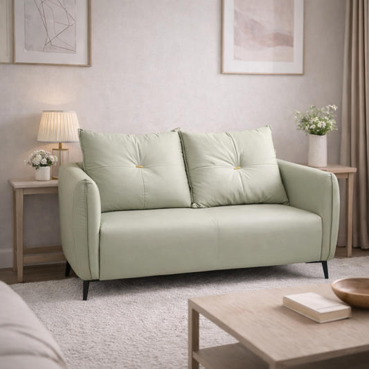 SOFÁ MODERNO 2 CUERPOS DISEÑO CURVO