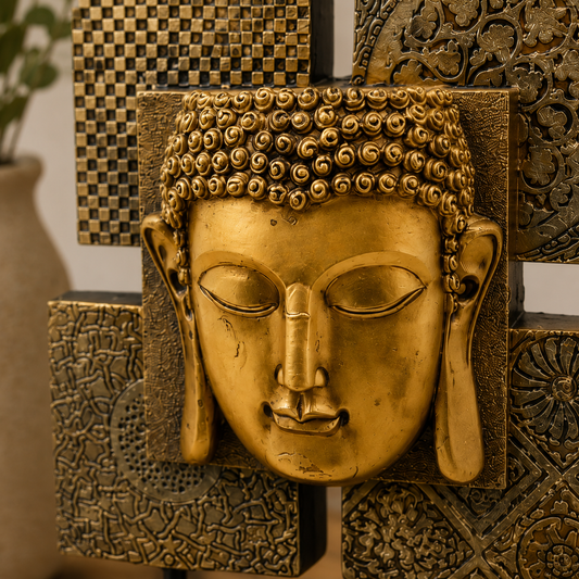 Figura Decorativa Buda Mosaico
