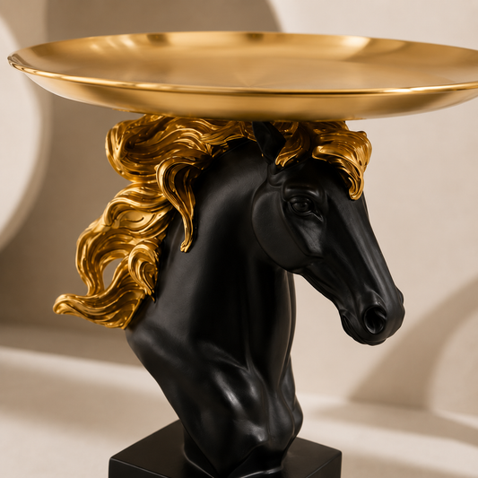 Caballo Imperial con Bandeja Dorada