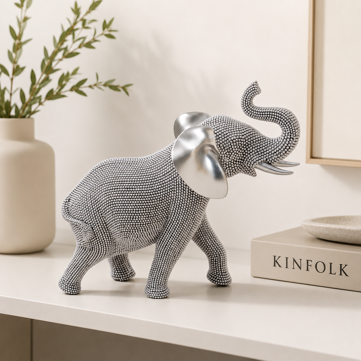 Elefante Decorativo Crystal Silver