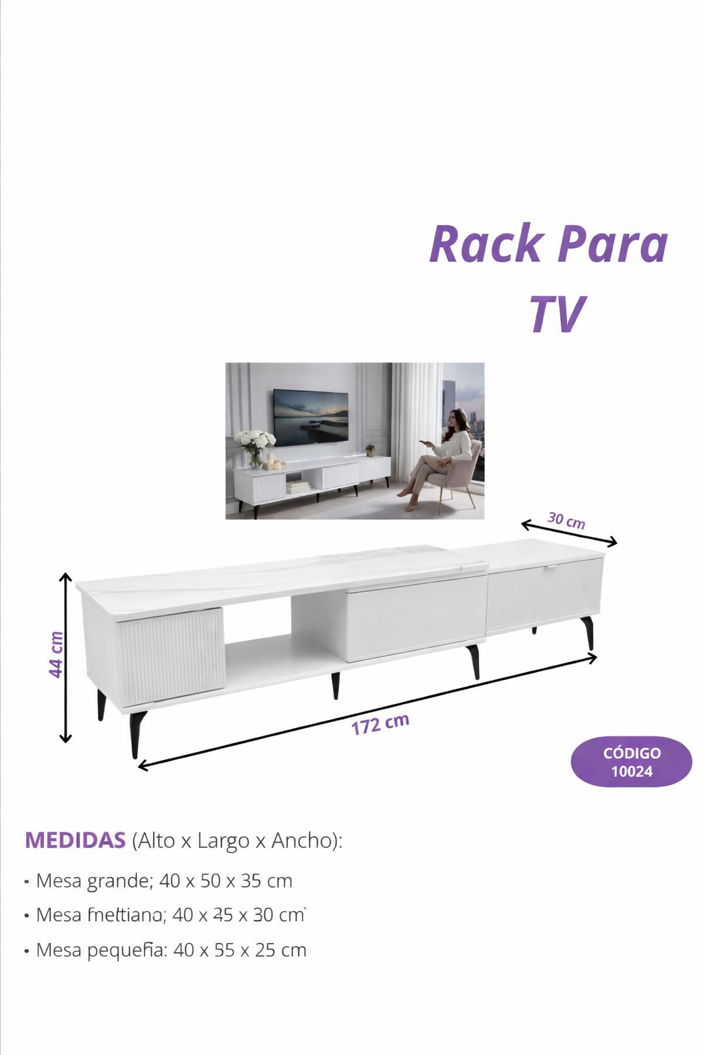 Rack Para Tv Modern Line