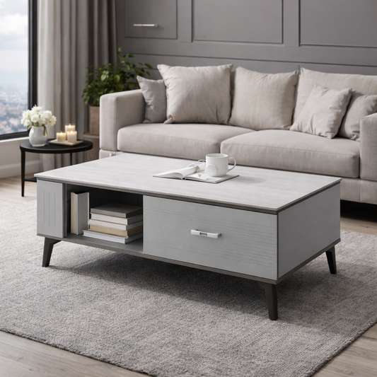 MESA DE CENTRO MULTIFUNCIONAL ESTILO NÓRDICO