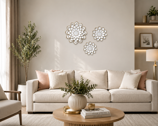 Set decorativo flor de loto