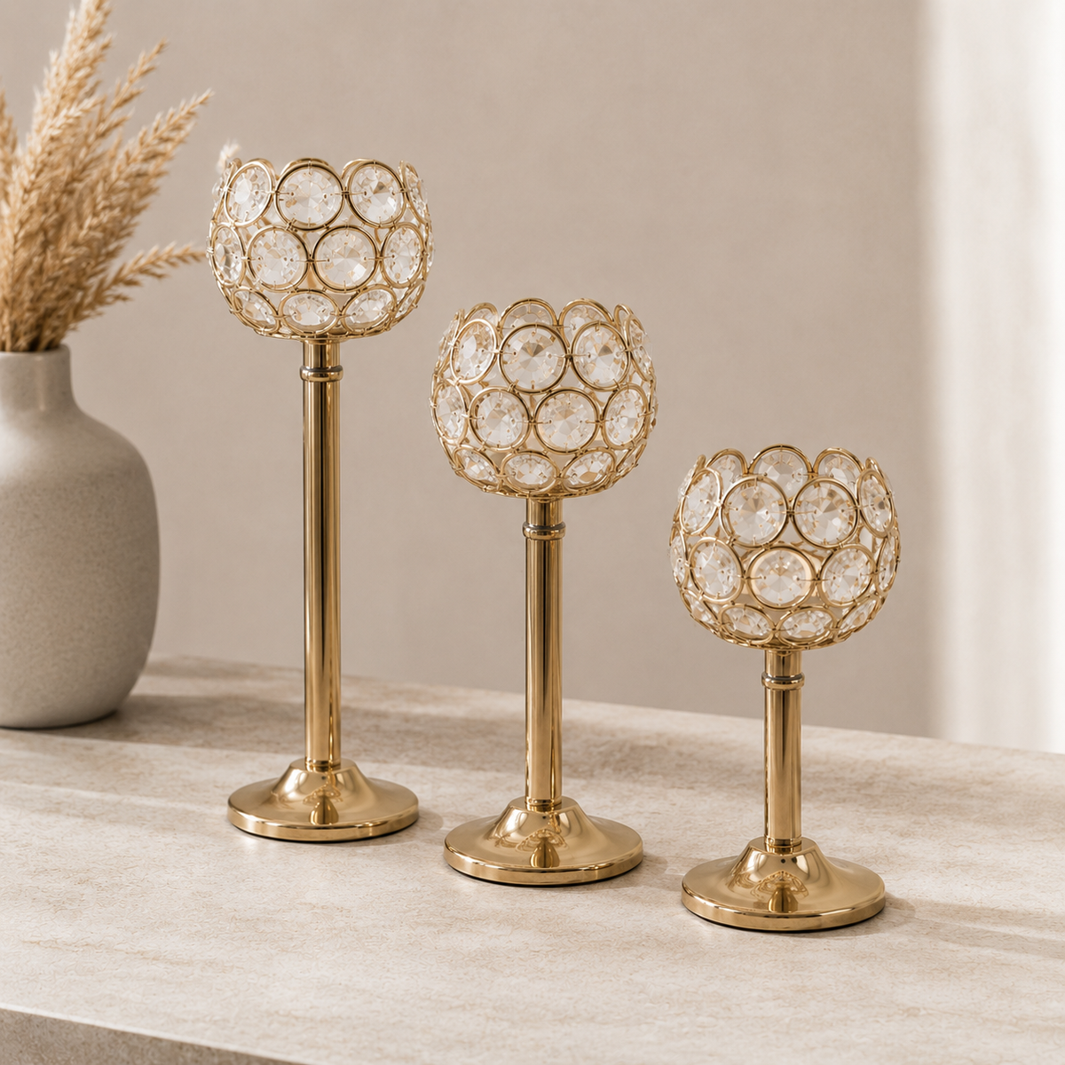 Set 3 Candelabros Sun