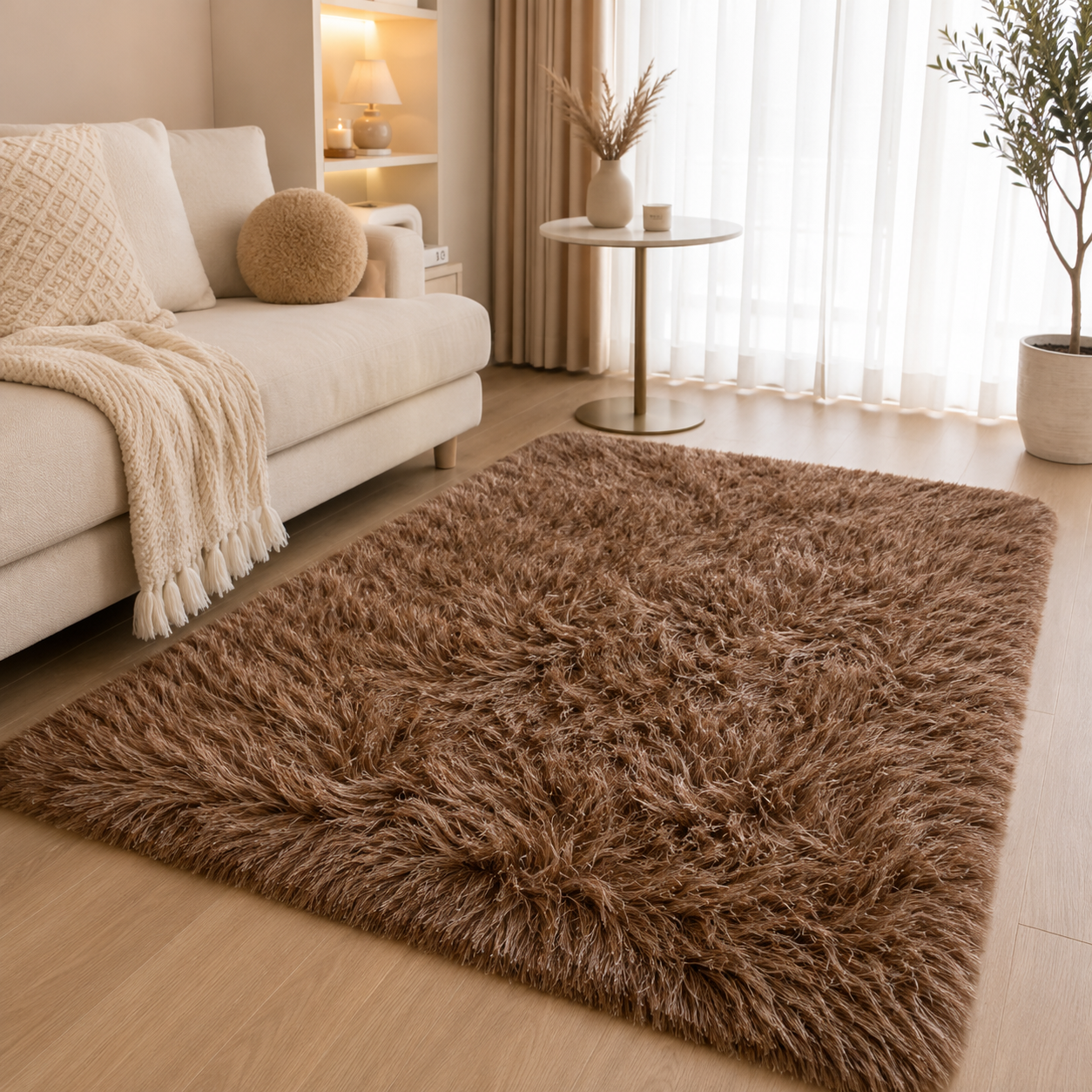 Alfombra Shaggy Peluda 150×200 cm