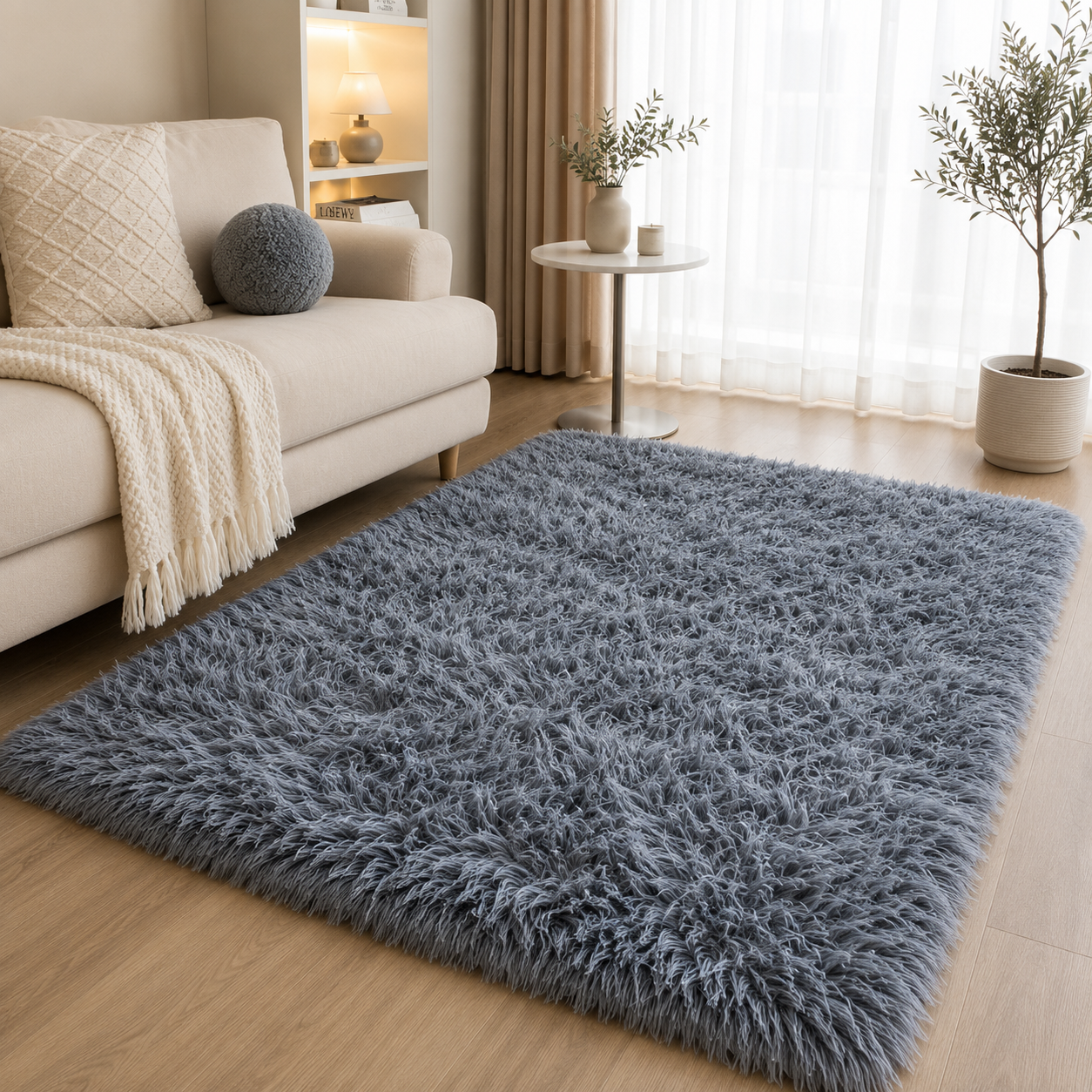 Alfombra Shaggy Peluda 150×200 cm
