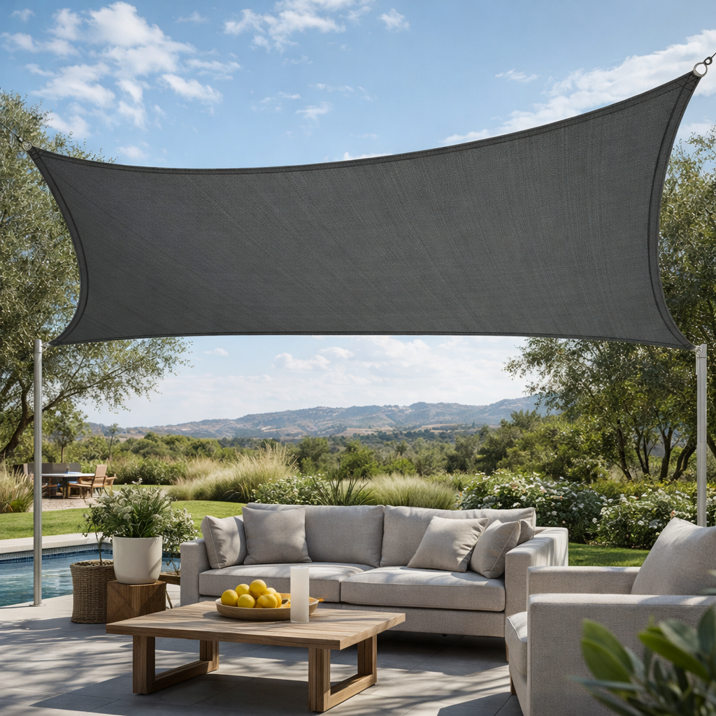 Toldo Vela Sombra Rectangular 4x6