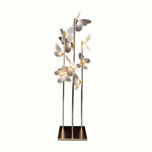 LÀMPARA DE PIE LED SKADI MARIPOSAS