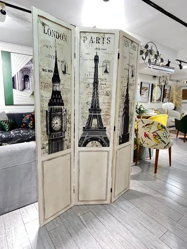 Biombo Vintage Royale – Separador de ambiente con Encanto Retro