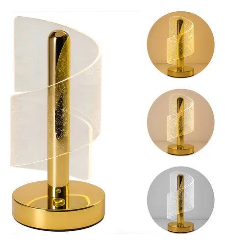 LÁMPARA MUSA DORADA