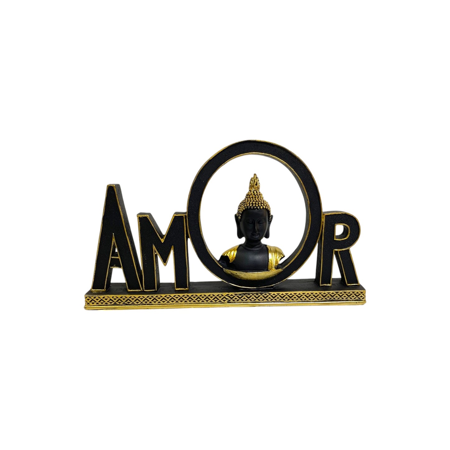 ADORNO DE MESA BUDA Y AMOR
