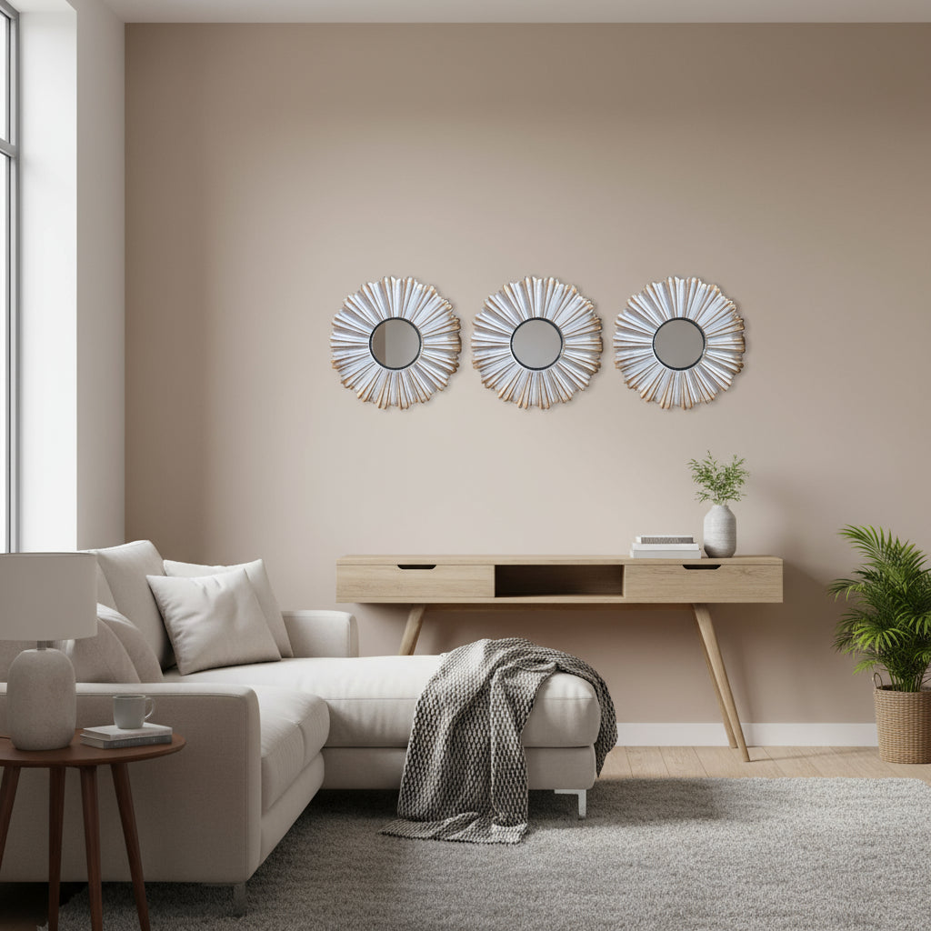 SET DE TRES ESPEJOS DECORATIVOS MODERNO