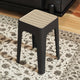 Taburete Modern Rattan Black