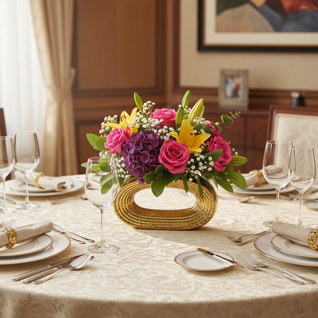 JARRÓN OVALADO AUREA