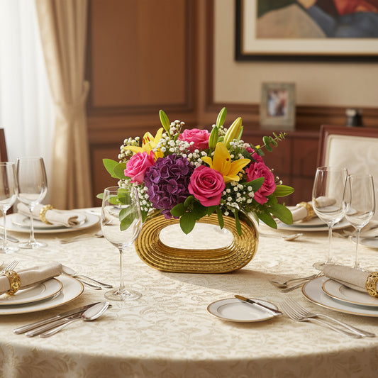 JARRÓN OVALADO AUREA