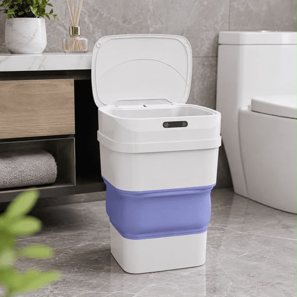 Basurero Inteligente Sensor Movimiento Plegable