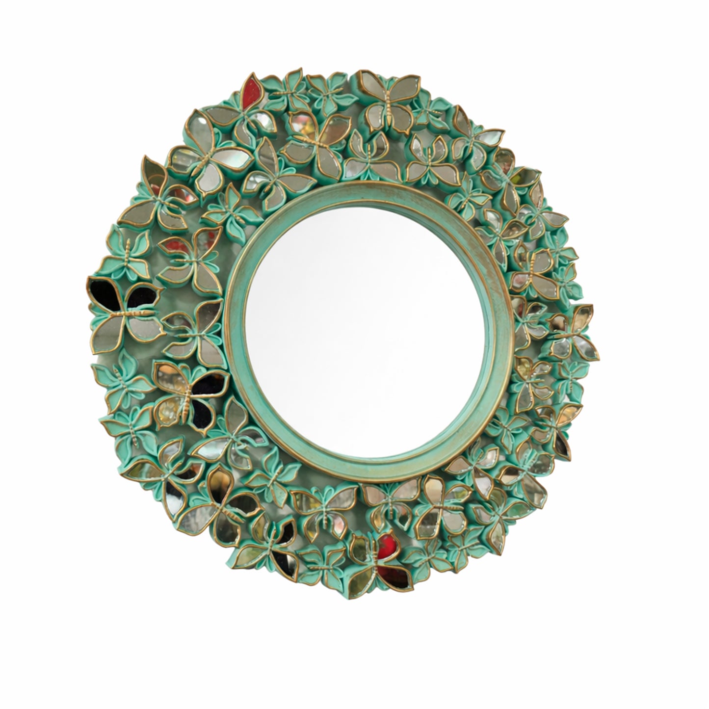 ESPEJO DECORATIVO MARIPOSAS REDONDO